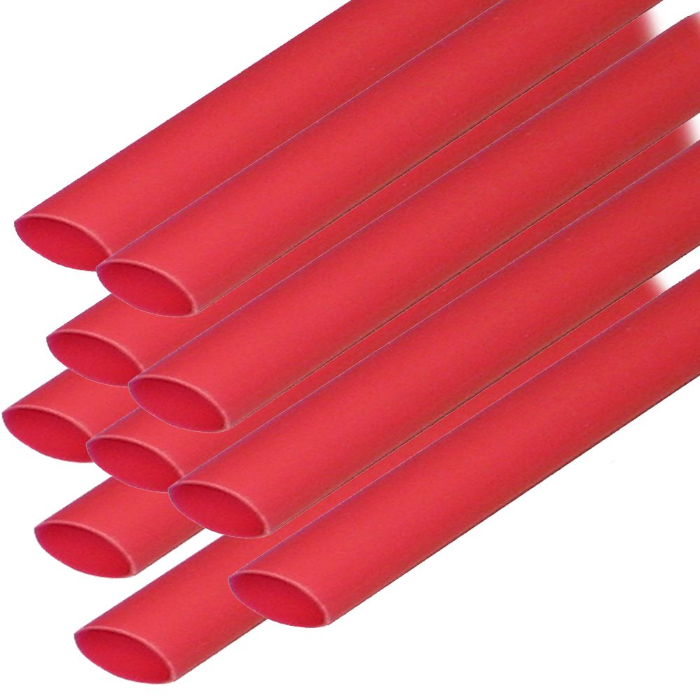 Image 1: Ancor Heat Shrink Tubing 3/16" x 6" - Red - 10 Pieces