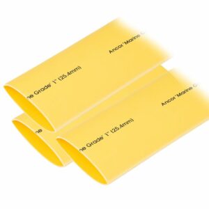 Image 1: Ancor Heat Shrink Tubing 1" x 12" - Yellow - 3 Pieces