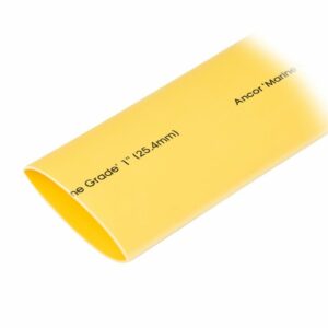 Image 1: Ancor Heat Shrink Tubing 1" x 48" - Yellow - 1 Pieces