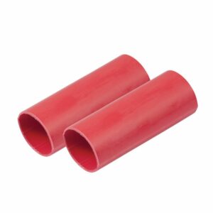 Image 1: Ancor Battery Cable Adhesive Lined Heavy Wall Battery Cable Tubing (BCT) - 1" x 3" - Red - 2 Pieces