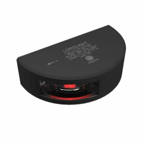 Image 1: Lopolight Series 301-102 - Port Sidelight - Vertical Mount - 3NM - Red - Black Housing
