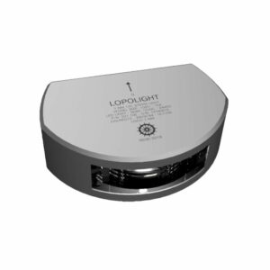 Image 1: Lopolight Series 301-106 - Stern Light - 3NM - Vertical Mount - White - Silver Housing 