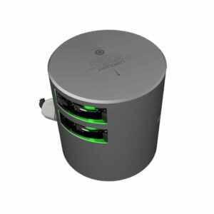 Image 1: Lopolight Series 301-108 - Double Stacked Navigation Light - 3NM - Horizontal Mount - Green - Silver Housing 