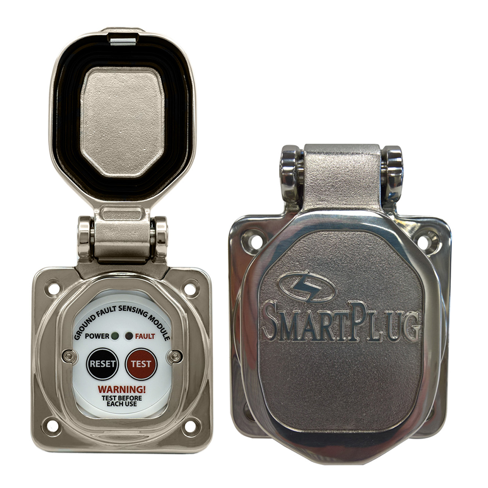 Image 1: SmartPlug 30 Amp/50 Amp ELCI Sensor Stainless Steel Mounting Bracket