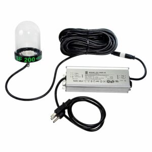 Image 1: Hydro Glow LED Underwater Dock Light - 200W - 50' Cord - Blue