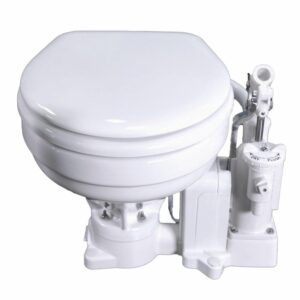 Image 1: Raritan PH PowerFlush Electric/Manual Toilet - Household Size - 12v - White