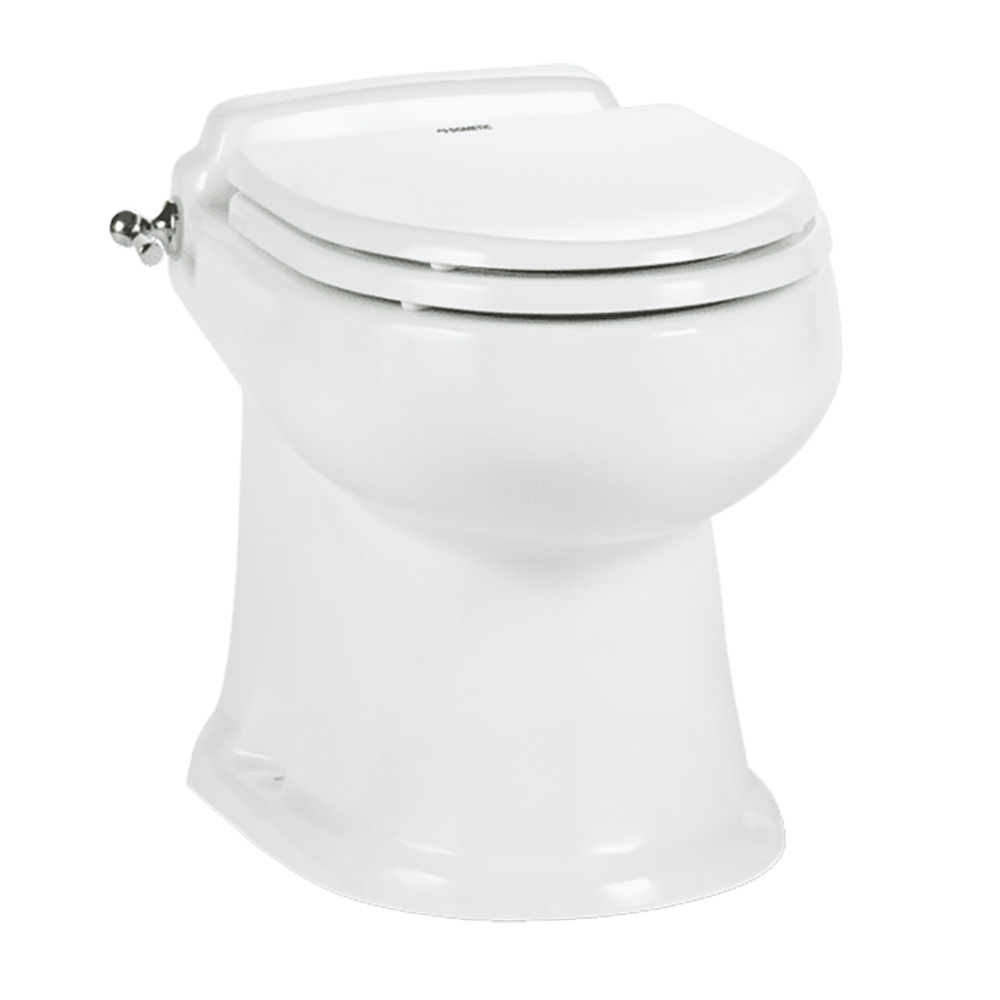 Image 1: Dometic MasterFlush 8740 White Electric Macerating Toilet - Raw/Fresh Water