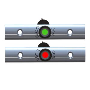 Image 1: TACO Rub Rail Mounted LED Navigation Light Set - 4" w/Deutsch Plug Port & Starboard