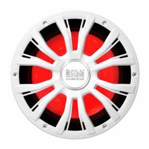 Image 1: Boss Audio 10" MRG10W Subwoofer w/RGB Lighting - White - 800W