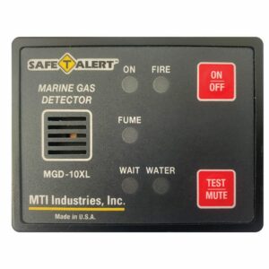 Image 1: Safe-T-Alert Gas Vapor Alarm Fume, Fire, Bilge Water - Black Surface Mount