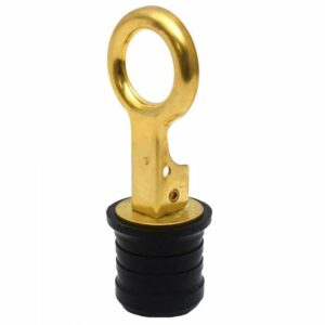 Image 1: Sea-Dog Brass Snap Handle Drain Plug - 1-1/4"