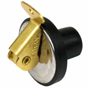 Image 1: Sea-Dog Brass Baitwell Plug - 1/2"