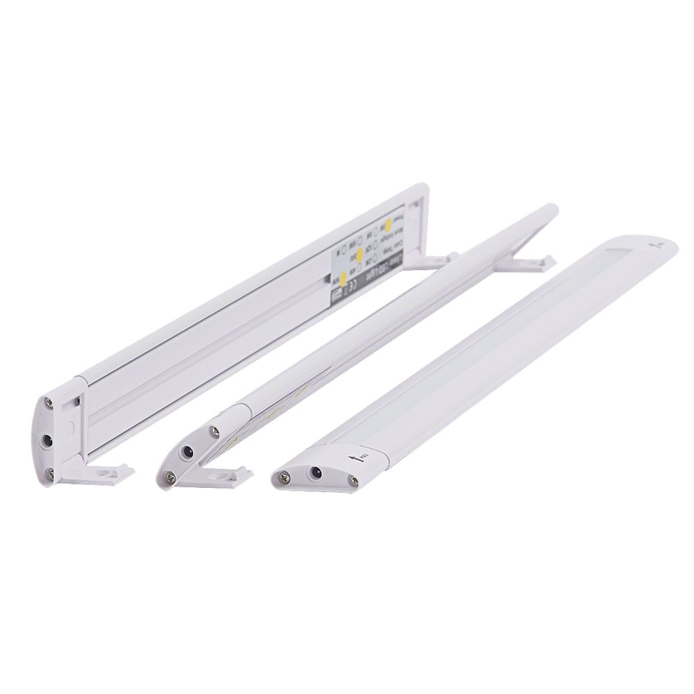 Image 2: Lunasea 12" Adjustable Linear LED Light w/Built-In Touch Dimmer Switch - Cool White