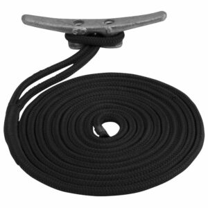 Image 1: Sea-Dog Double Braided Nylon Dock Line - 1/2" x 50' - Black
