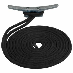 Image 1: Sea-Dog Double Braided Nylon Dock Line - 5/8" x 20' - Black