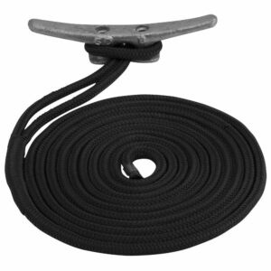 Image 1: Sea-Dog Double Braided Nylon Dock Line - 5/8" x 35' - Black
