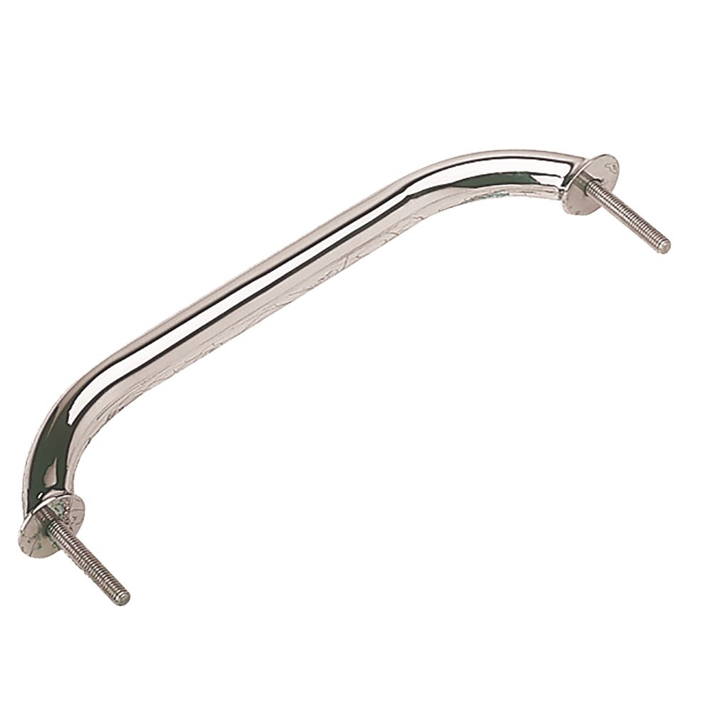 Image 1: Sea-Dog Stainless Steel Stud Mount Flanged Hand Rail w/Mounting Flange - 10"