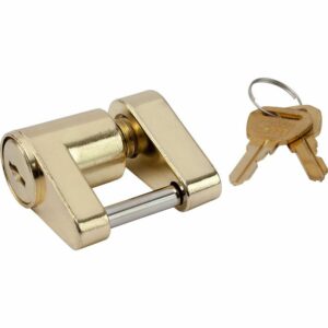 Image 1: Sea-Dog Brass Plated Coupler Lock - 2 Piece