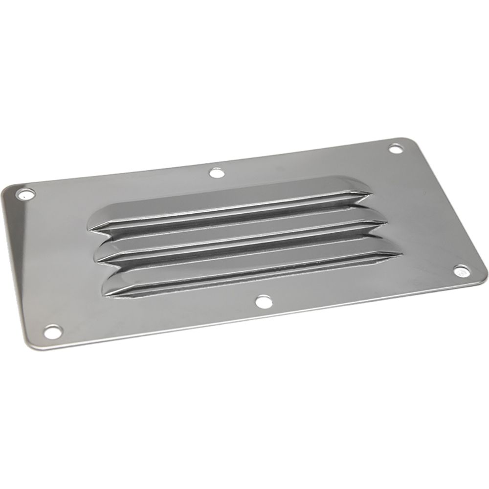 Image 1: Sea-Dog Stainless Steel Louvered Vent - 5" x 4-5/8"