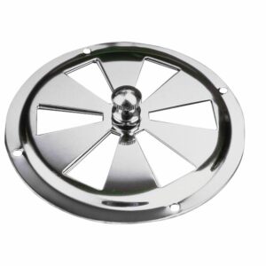 Image 1: Sea-Dog Stainless Steel Butterfly Vent - Center Knob - 4"