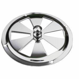 Image 1: Sea-Dog Stainless Steel Butterfly Vent - Center Knob - 5"