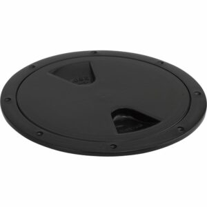 Image 1: Sea-Dog Screw-Out Deck Plate - Black - 4"