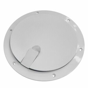 Image 1: Sea-Dog Pop-Out Textured Deck Plate - White - 6"