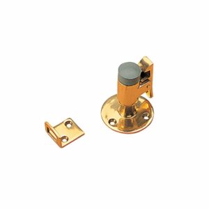 Image 1: Sea-Dog Door Stop & Catch - Brass - 2"
