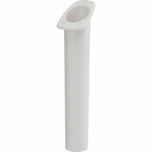 Image 1: Sea-Dog Narrow Gunnel Flush Mount Rod Holder - White