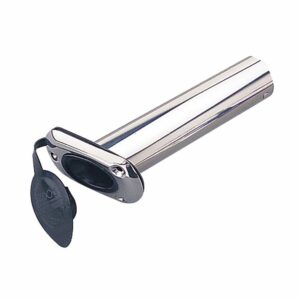 Image 1: Sea-Dog Stainless Steel Flush Mount Rod Holder w/Cap - 30°