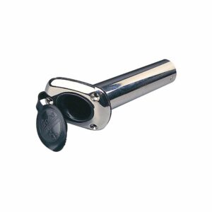 Image 1: Sea-Dog Cast Stainless Steel Flush Mount Rod Holder w/Cap - 30°