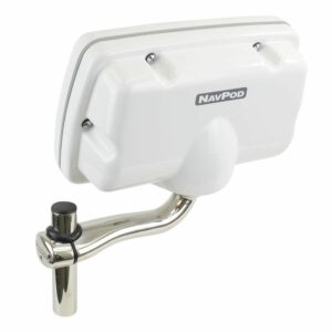 Image 1: NavPod RailMount Pre-Cut f/Simrad NSS9 evo3/B&G Zeus3 9 Fits 1" or 1.25" Tubing