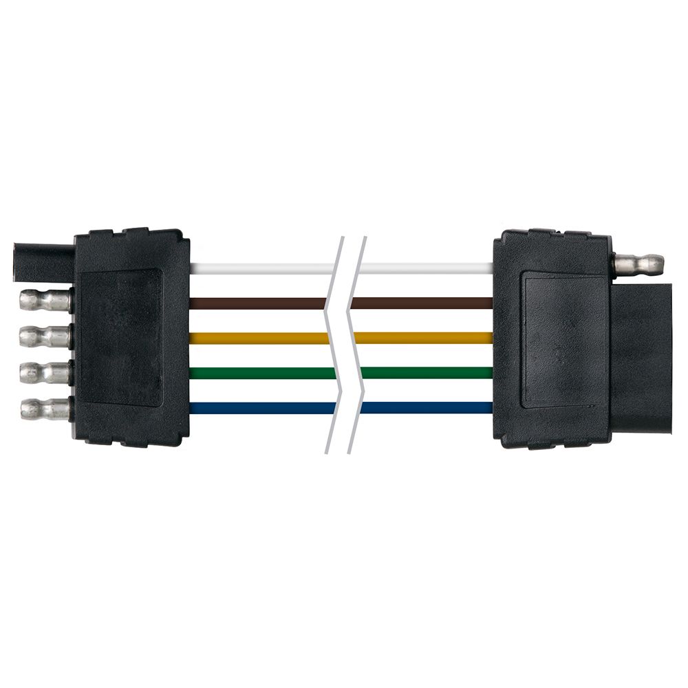 Image 1: Ancor Trailer Connector-Flat 5-Wire 48" Loop