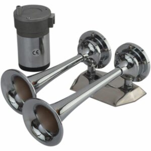 Image 1: Sea-Dog MaxBlast Air Horn - Mini Dual Trumpet