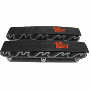 Image 1: Rod Saver Portable Side Mount w/Dual Lock 8 Rod Holder