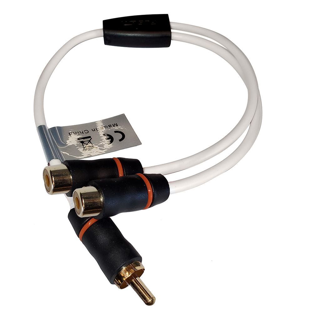 Image 1: Fusion RCA Cable Splitter - 1 Male to 2 Female - 1'