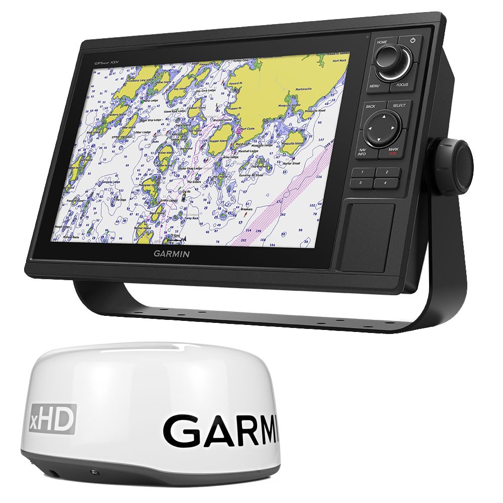 Image 1: Garmin GPSMAP® 1242xsv Keyed Networking Combo - No Transducer w/GMR 18XHD Bundle