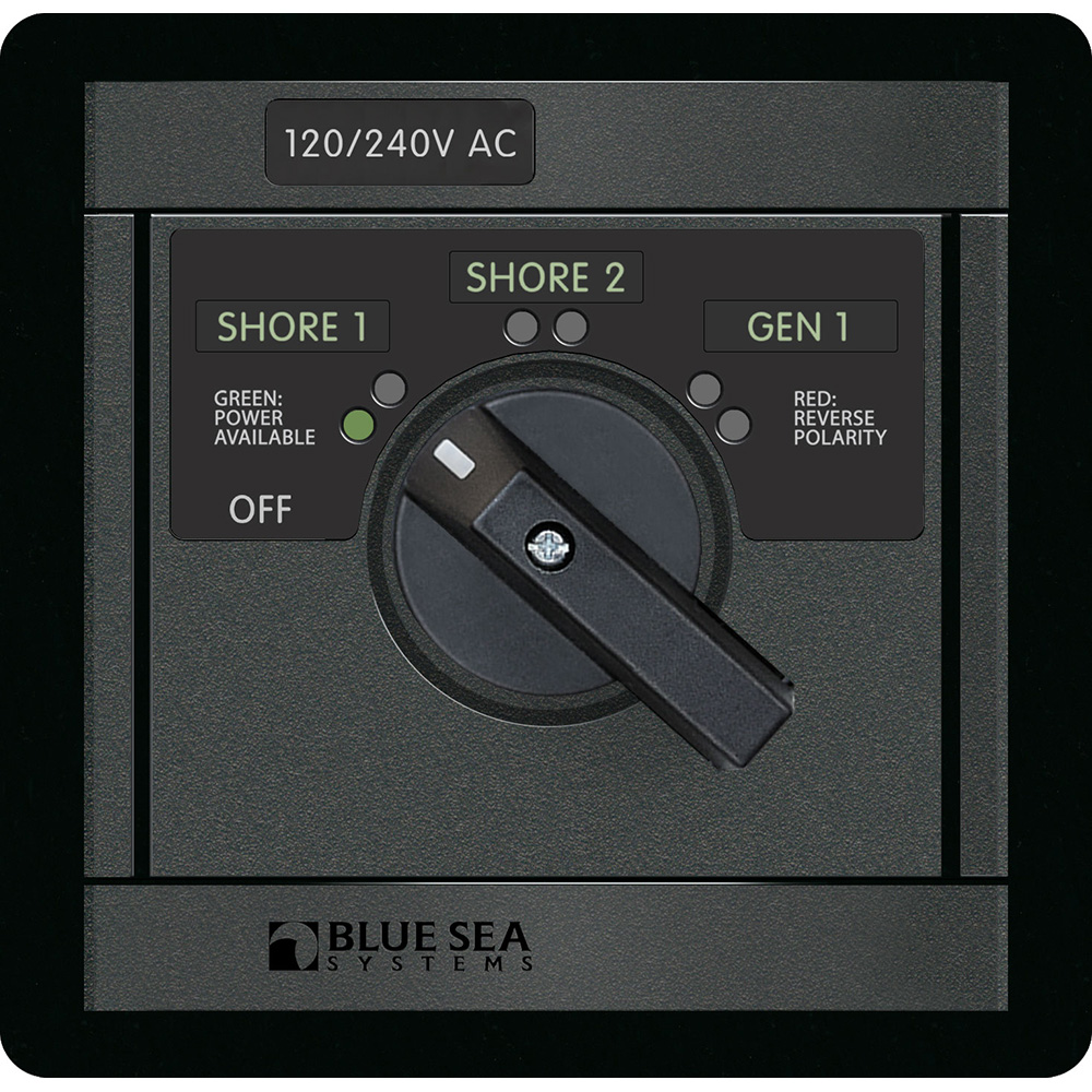 Image 1: Bue Sea 120/240v AC Rotary 65A Off + 3 Sources