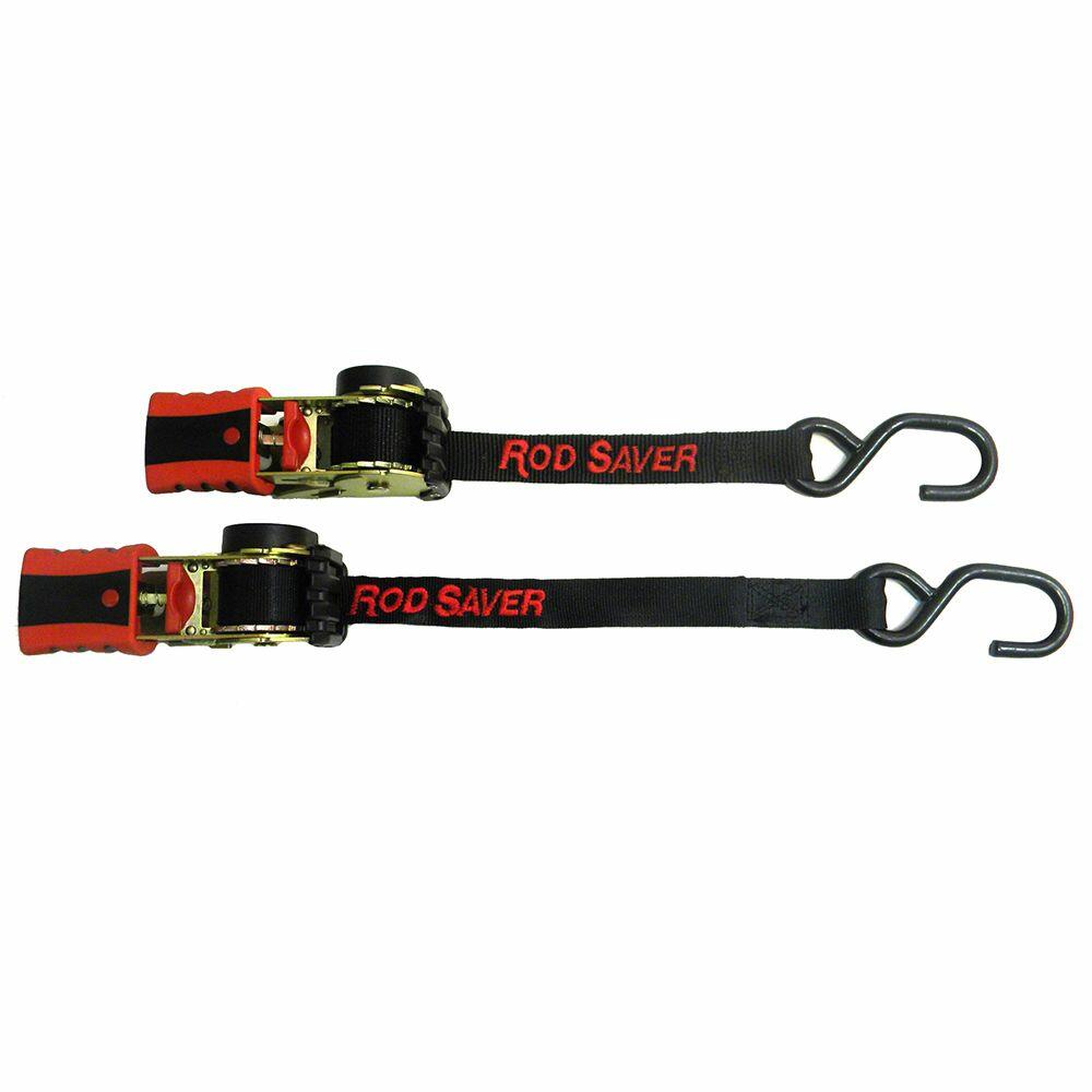 Image 1: Rod Saver Mini Retractable Tie Down - 50" - Pair