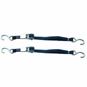 Image 1: Rod Saver Stainless Steel Ratchet Tie-Down - 1" x 4' - Pair