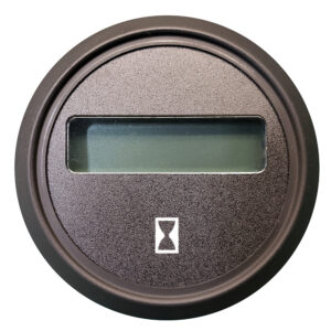 Image 1: Beede Euro Black 2" J1939 Hourmeter Gauge