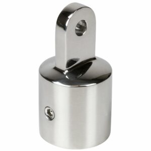Image 1: Sea-Dog Stainless Top Cap - fits 1" O.D. tube -1/4" pin