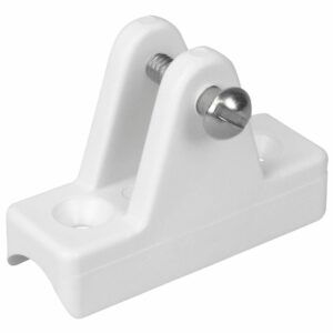 Image 1: Sea-Dog Nylon Concave Deck Hinge - White