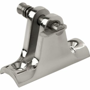 Image 1: Sea-Dog Stainless Steel 90° Concave Base Deck Hinge - Removable Pin