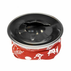 Image 1: Sea-Dog Bean Bag Style Ashtray - Red