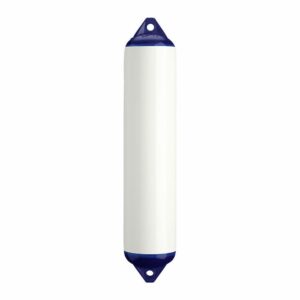 Image 1: Polyform F-4 Twin Eye Fender 8.5" x 40.5" - White