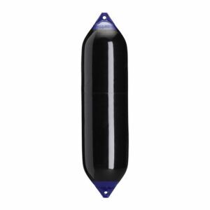 Image 1: Polyform F-8 Twin Eye Fender 15" x 58" - Black