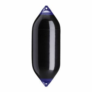 Image 1: Polyform F-10 Twin Eye Fender 18" x 50" - Black 