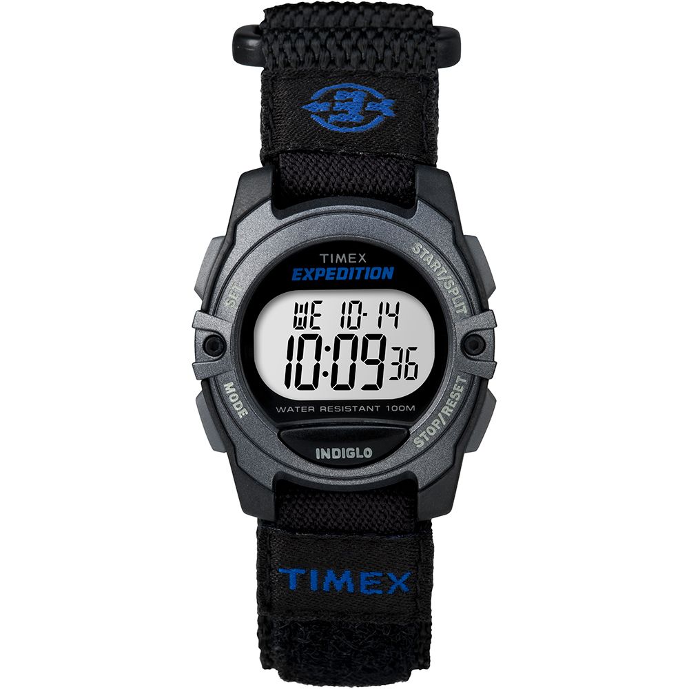 Image 1: Timex Expedition® Digital Core Fast Strap - Black/Blue