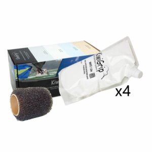 Image 1: KiwiGrip 4 - 1 Liter Pouches - White w/4" Roller